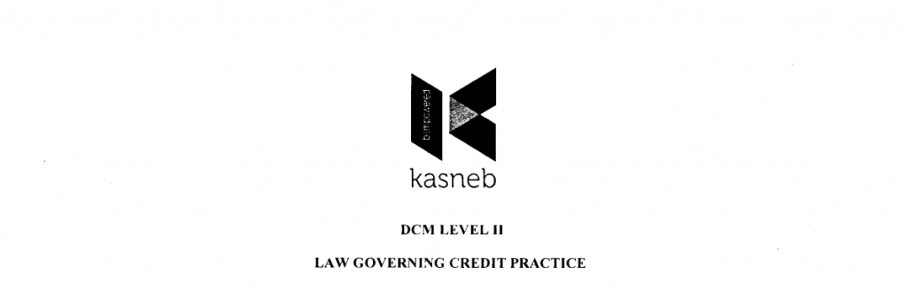 Law governing credit practice diploma notes and past papers