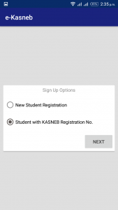 Sign up as a student with a registration number - www.kasnebnotes.co.ke